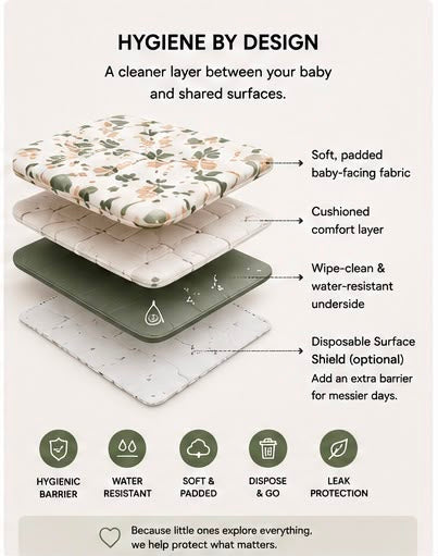 Zeyra Co. 2-in-1 Baby Trolley & High Chair Liner